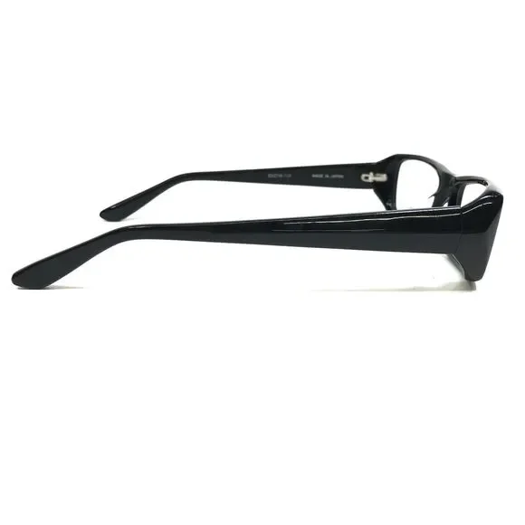 Sama Eyeglasses Frames APEX BLK Polished Black Rectangular Full Rim 53-18-138 - Picture 3 of 11